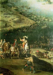 Die Aufhebung der Belagerung der Ile de Re, 8. November 1627 (Detail)